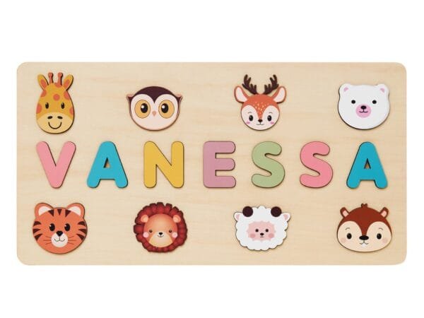 Custom Name Puzzle for Toddlers | Personalized Wooden Puzzle | Perfect Gift for Kids-Animal Series 1 - Image 9