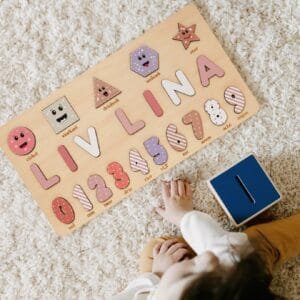 Wooden Name Puzzle for Children | Custom Name Puzzle Toy | Unique Educational Gift-Number Learning 3